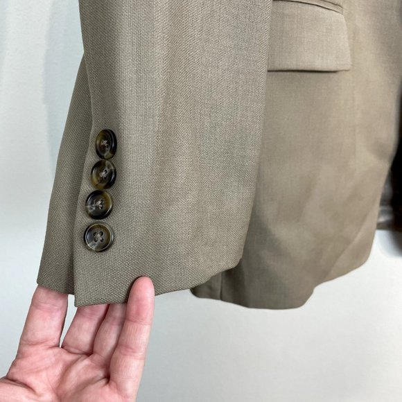 Lauren Ralph Lauren Sport Coat Blazer Jacket Mens 44R Brown 100% Wool 2-Button - Picture 3 of 9